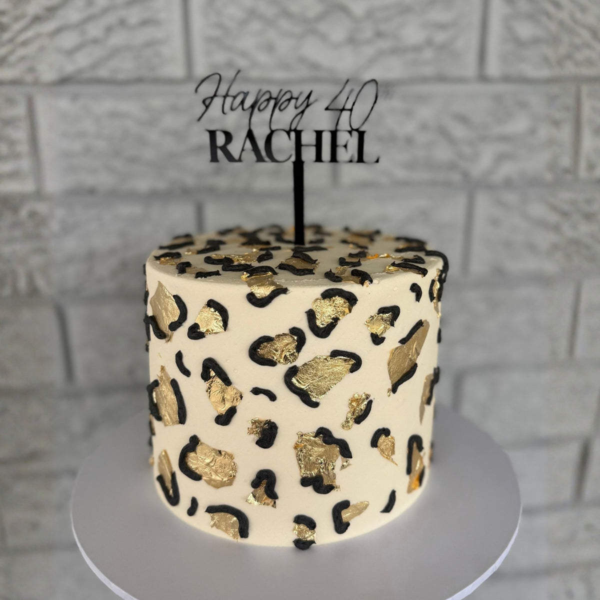 Golden Leopard Cake