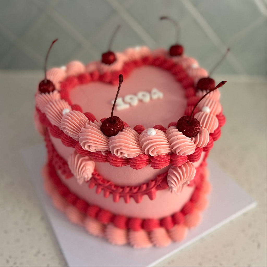 Vintage Heart Cake