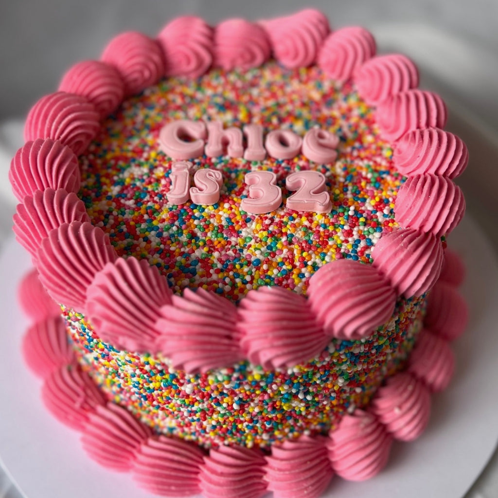 Vintage Sprinkle Cake